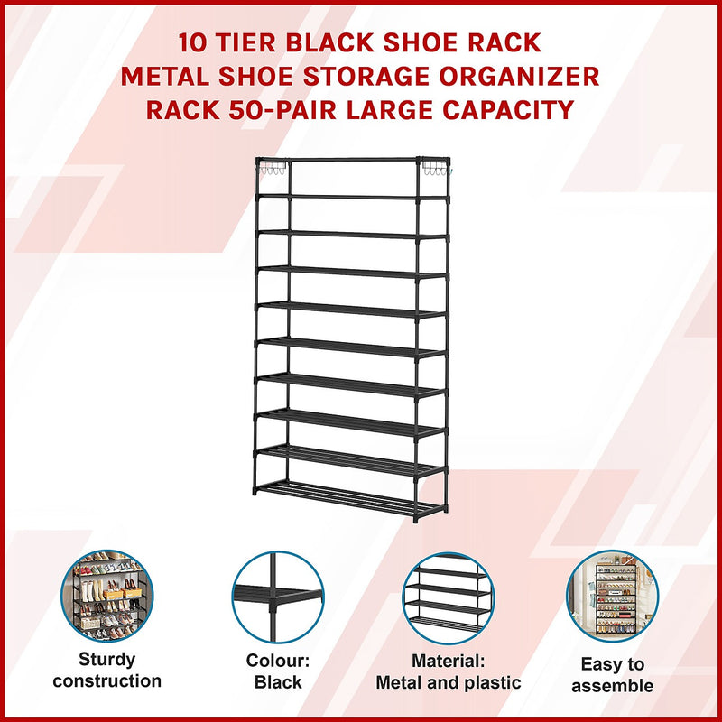 Halter 10 tier shoe rack sale