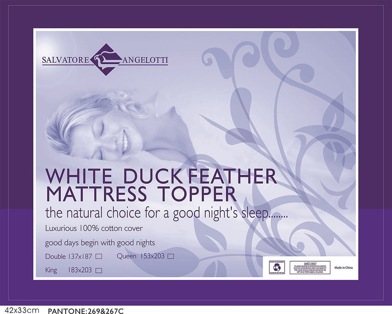 duck feather mattress topper double