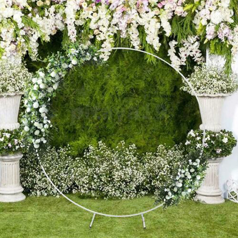 2M Wedding Hoop Round Circle Arch Backdrop Flower Display Stand Frame ...