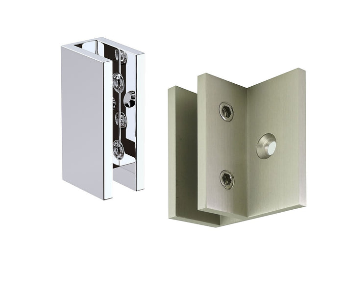 Glass-to-wall/floor Shower Screen U-bracket in Nickel