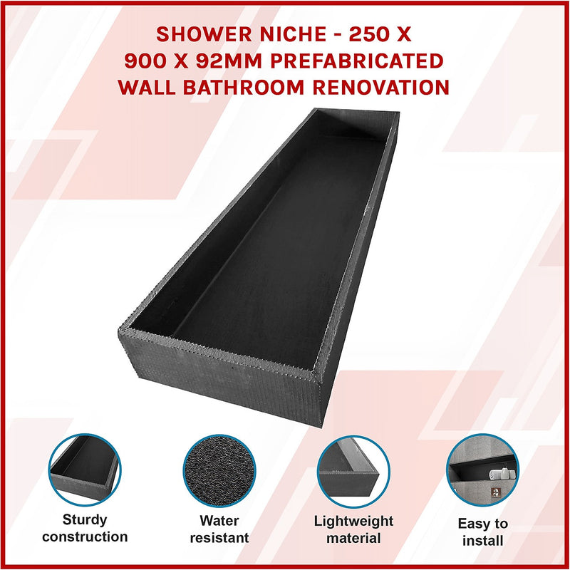 Shower Niche 250 X 900 X 92mm Prefabricated Wall Bathroom Renovation   2b8e8e18cc9a8e8e6de24eeb00d41799 800x 