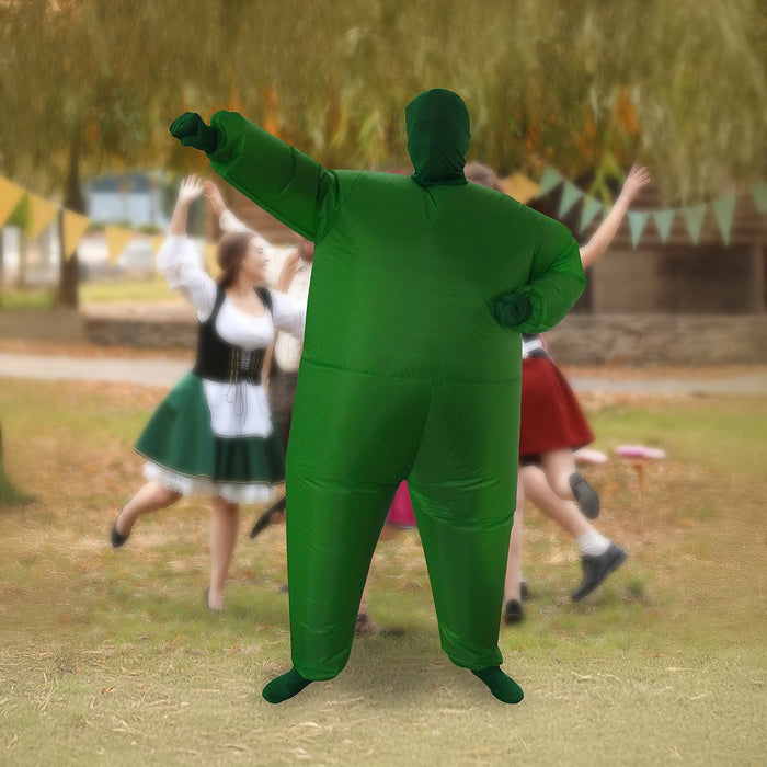 Inflatable Plain Green Fancy Dress Costume