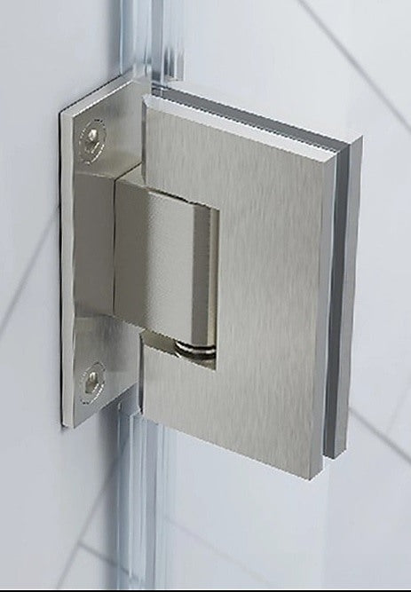 90 Degree Stainless steel Glass Shower Door L-Hinge in Gold