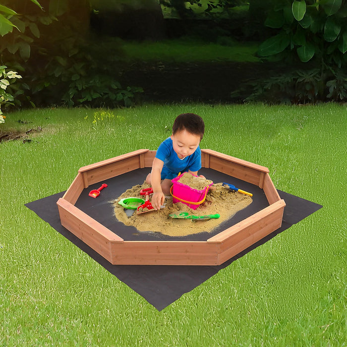 Kids Sand Pit Large Octagonal Wooden Sandpit