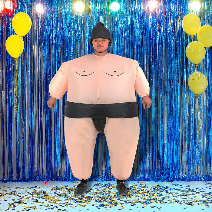 Sumo Fancy Dress Inflatable Suit -Fan Operated Costume