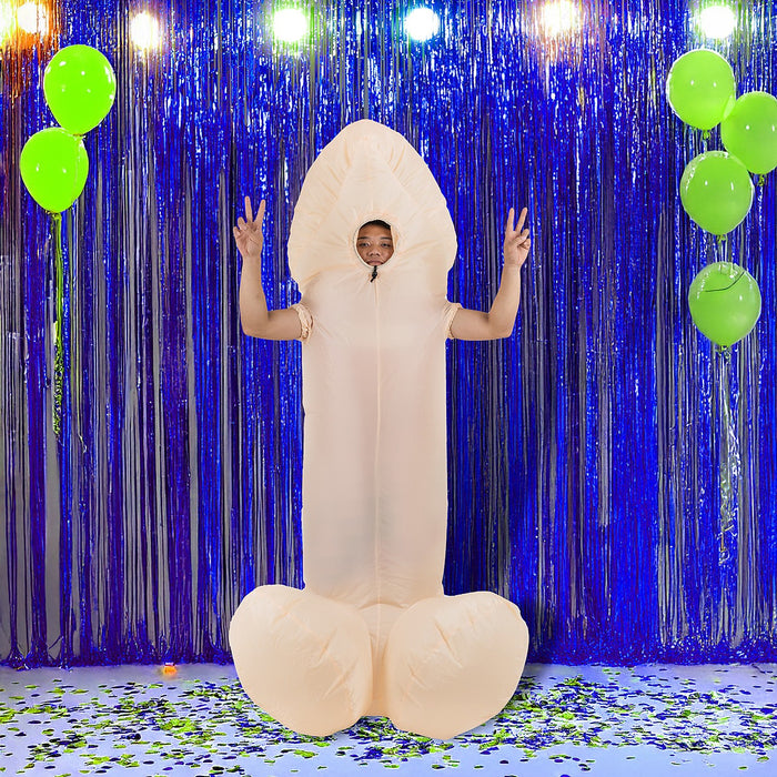 Willy Fancy Dress Inflatable Suit -Fan Operated Costume