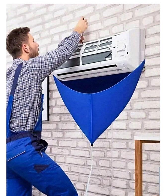 Air Conditioner Cleaning Cover Bag Kit Leakproof Waterproof Dust Protection