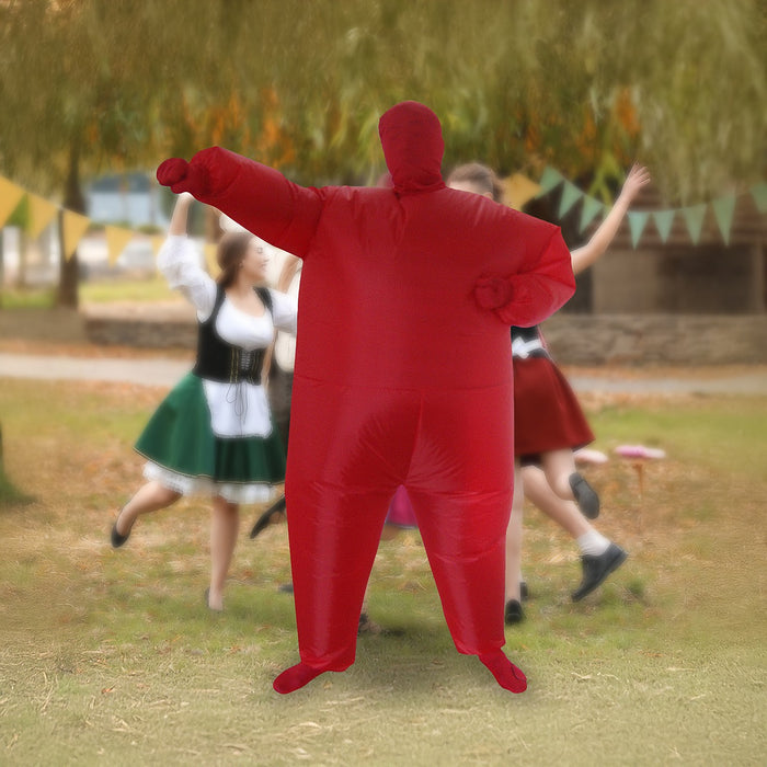 Inflatable Plain Red Fancy Dress Costume