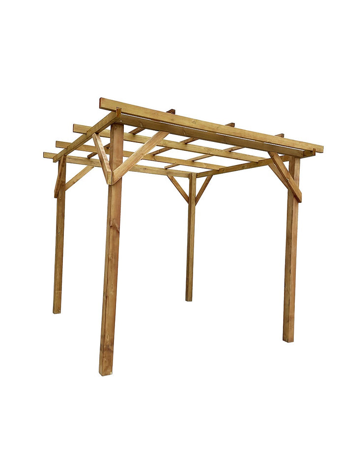 Wooden Pergola Gazebo Shed - 2x2m