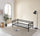 Single Daybed Metal Frame Sofa Premium Black Day Bed Steel Support