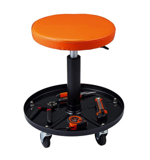  Rolling Shop Stool Mechanics Garage Stool Adjustable Work Seat Creeper