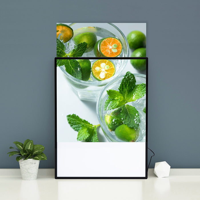 A1 LED Slim Advertising Lightbox Sign Wall-Mounted Poster Board Menu Frame