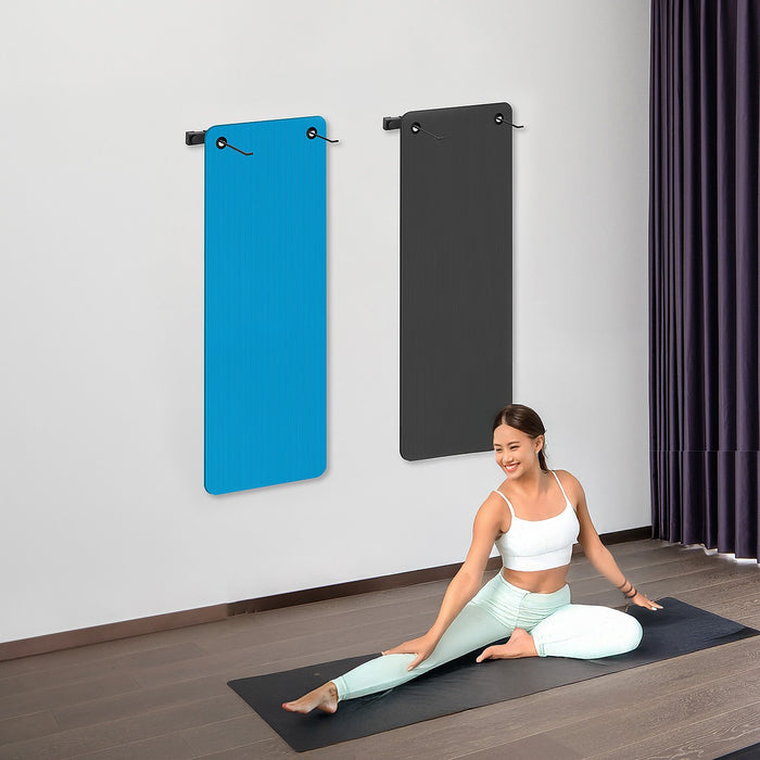 Wall Yoga Mat Gym Storage Rack Gymnastics