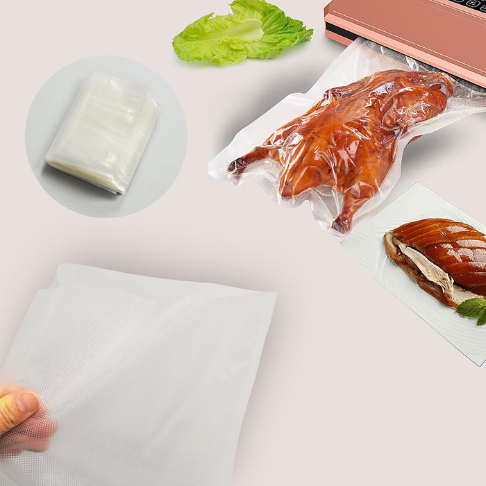 100-1000 Vacuum Sealer Bags Precut Food Storage Heat Seal Cryovac Bags 7  Sizes