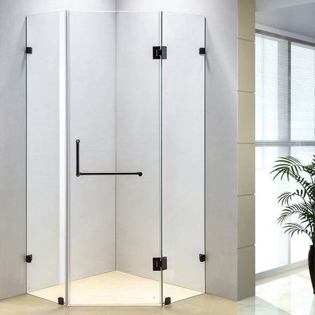 Della Francesca Frameless Shower Screen - 900 x 900mm | Australia's DIY ...