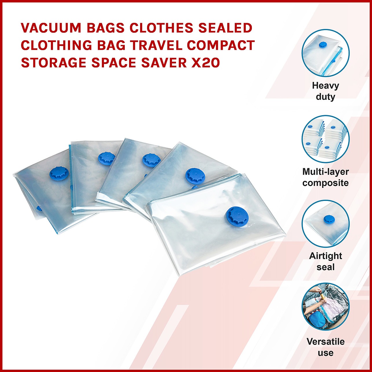 Dropship 1/5/10 Vacuum Storage Bags Space Saver Hoover Compression