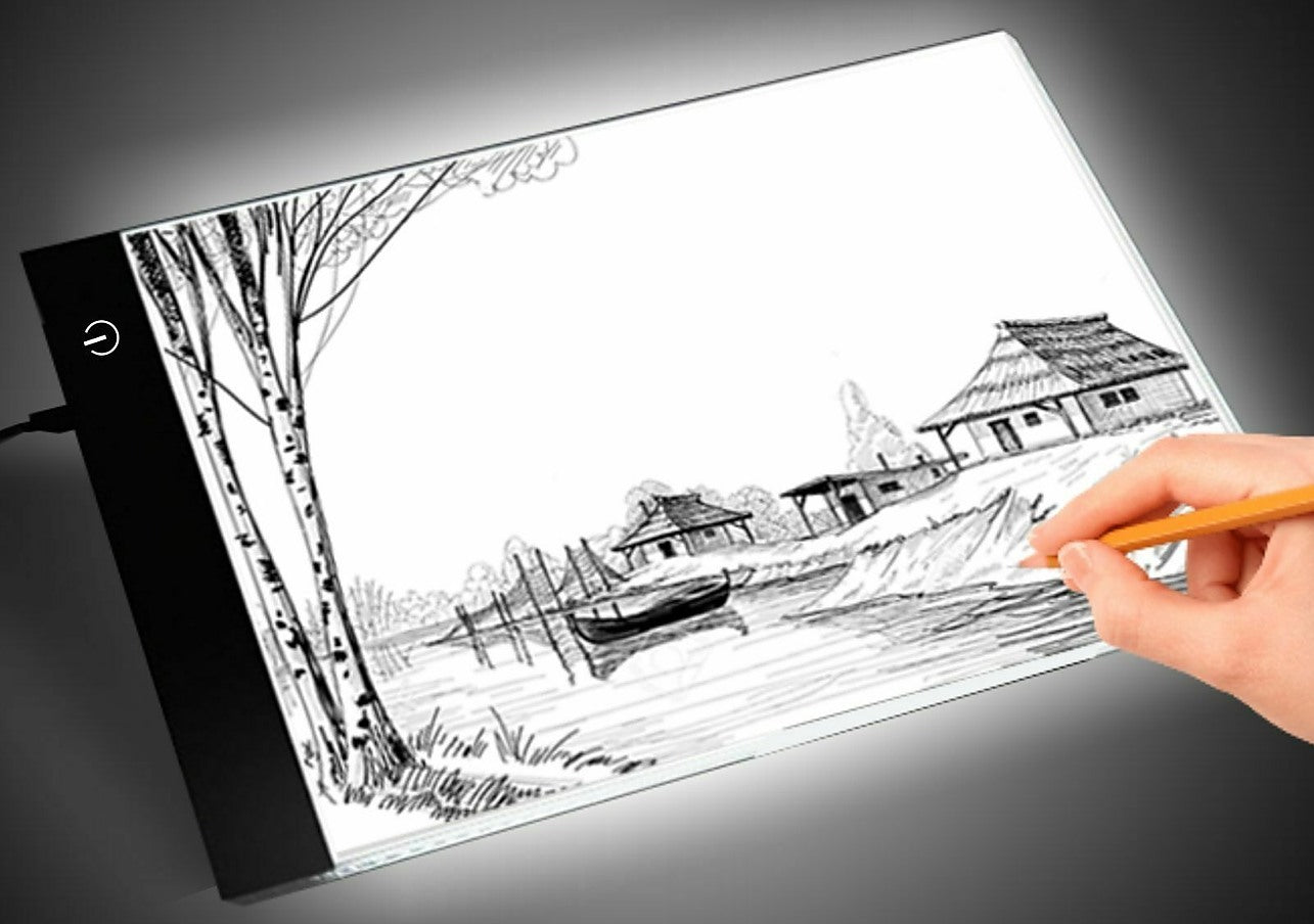 Light Box Drawing A4,Tracing Board with 3 Brightness Adjustable