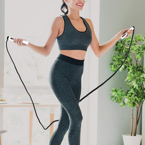 Skipping Rope Jump with Counter Smart Calorie Counting Adjustable Cable Ropeless