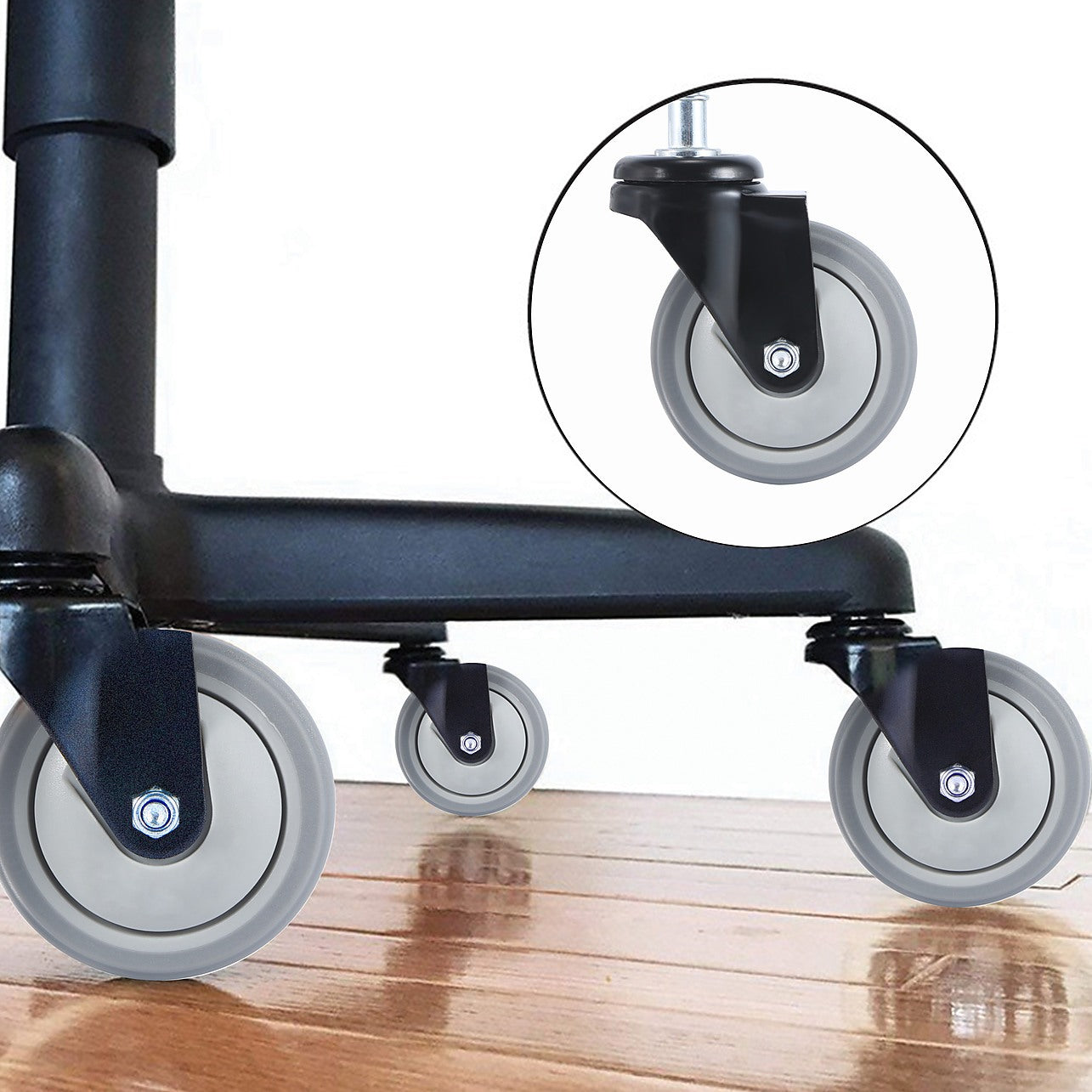 5x Office Chair Caster Wheels Set Heavy Duty  Safe for All Floors  w/Universal Fit Furniture Office Furniture Office Chair