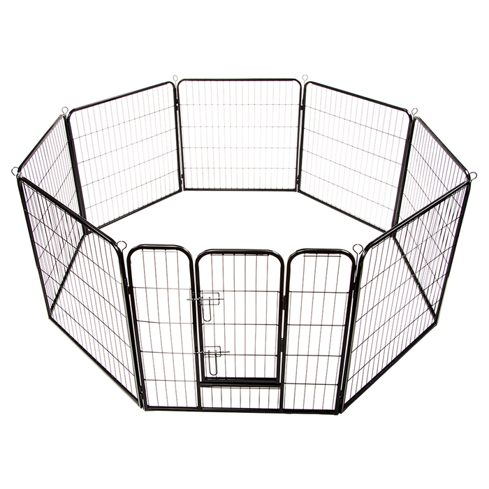 8 Panel Heavy Duty Pet Dog Playpen Puppy Exercise Fence Enclosure Cage