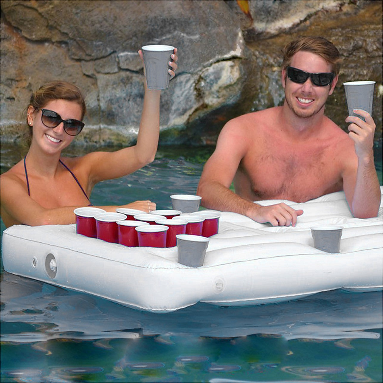 Inflatable pool cheap beer pong